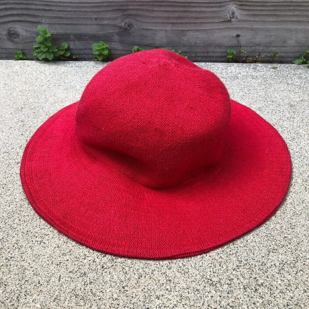 Vintage PRO TIDE Knit Sun Hat Womens Wide Brim Packable Lightweight Cap​​​